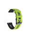 Curea Silicon Dual Color Realme Watch 5 Verde Lime Negru