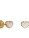 Kids Earrings Studs Heart Made of 9K Gold