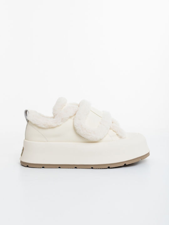 Adidași Flatforms Pentru Femei Bej