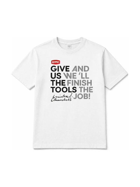 Gtc Tricou Mâneci Scurte Churchill Alb 2XL