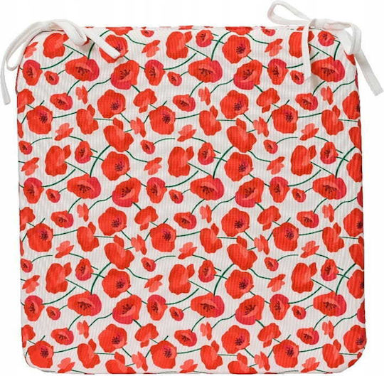 Kaemingk Καρέκλας Κήπου Red/white 40x40εκ.