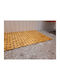 Неслизащ Бански Килим Дървен Bathroom Mat Rug Бежов 80x50см