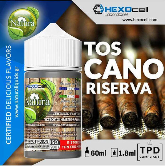 Hexocell Shot de Aromă Toscano Riserva 1.8ml/60ml 1 Bucată Autentic Țigar Toscanez cu Tutun Fermentat
