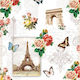 Party Napkin Paris Monuments Design 33x33cm 13313040pcs