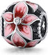 Ασημενιο Charm 925 Flower Ball Oval