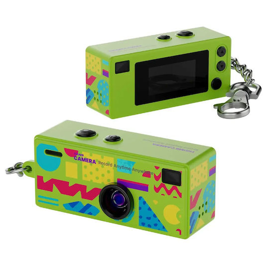 Mini Camera Keychain Thumb Camera Retro Screen & Full Hd 1080p Green G6