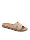 Violeta S420 Leder Flache Damen Sandalen Rosa Gold S420-Roségold-Lizard-36