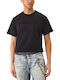 Herrenblusen Kurzarm T-Shirt Schwarz