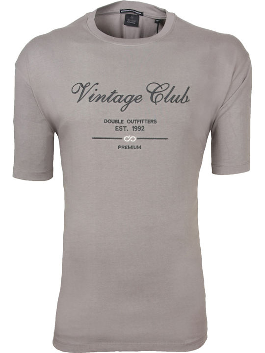 Double Herrenbluse Beige