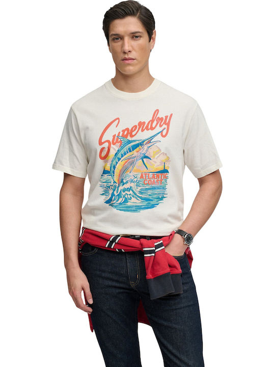 Superdry M D4 Ovin T-shirt White M1012355A-1KZ