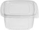 Set 100 Kunststoffschalen mit Gewicht 500ml Transparente