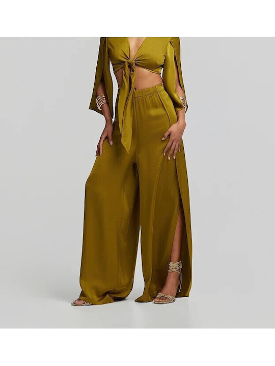 Women's Satin Pantaloons Olive