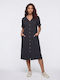Billys' Fashion Summer Women's Black Robe 26069