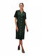 Billys' Fashion Καλοκαιρινή Γυναικεία Ρόμπα Κυπαρισσι 26069-