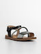 Sandale Tip Pantof Negre