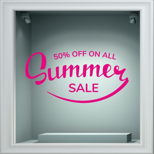 Αυτοκόλλητο Εκπτώσεων - Summer Sale 121 - 120cm X 60cm