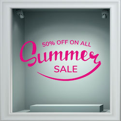Αυτοκόλλητο Εκπτώσεων - Summer Sale 121 - Κόκκινο