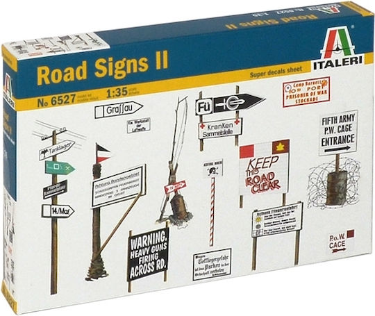 Italeri Road Signs Set Ii Scale 1:35 No 6527