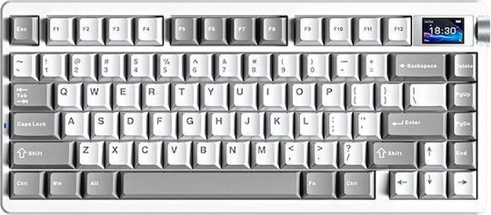 Aula Nova 75 Wireless Gaming Keyboard 75% with Custom Switches and RGB Lighting English US Gray