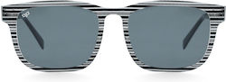 OJO Sunglasses Γυαλιά Ηλίου Μαύρα με Ξύλινο Σκελετό