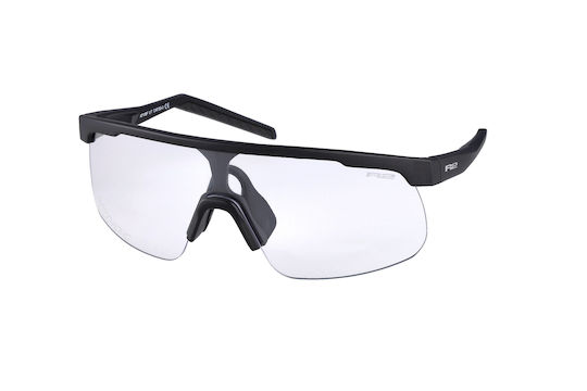 R2 Cycling Glasses with Black Frame and Photochromic / Transparent Lenses