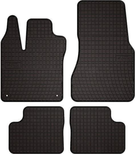 Rubber Car Mats Renault Twingo Iii Hatchback 2014 Black Fitted