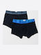 Herren Boxershorts Schwarz 2er Pack