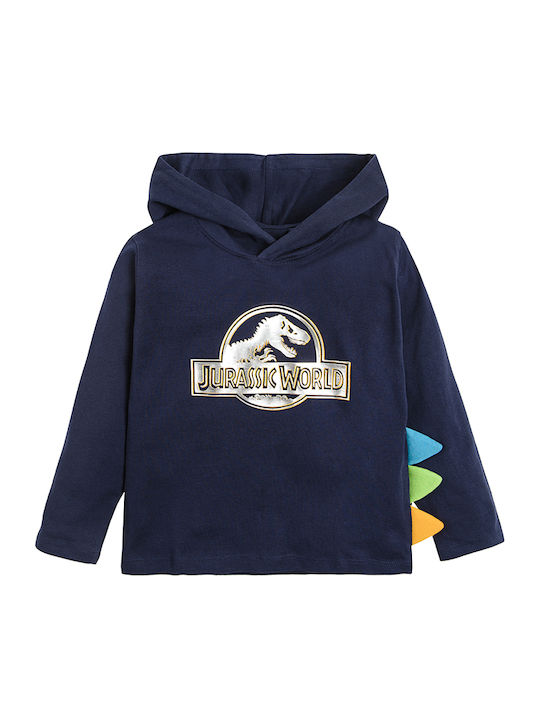 Kids Sweatshirt with Blue Hood