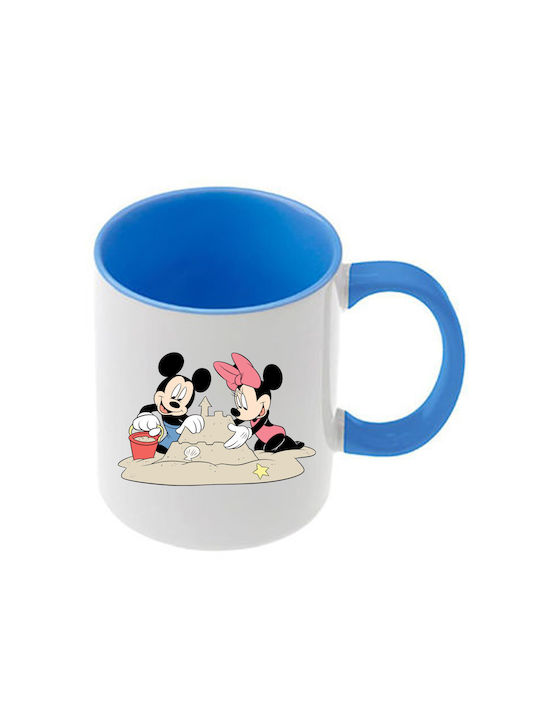 Κούπα Mickey Mouse Γαλάζια Λαβή Εσωτερικό