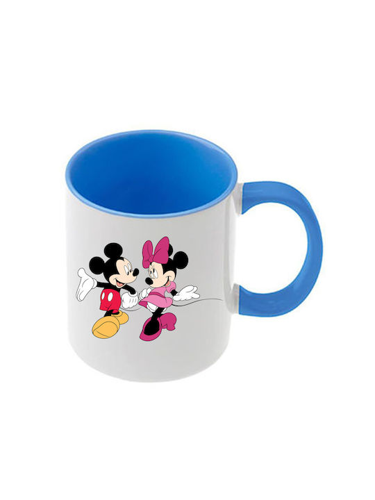 Κούπα Mickey Mouse Γαλάζια Λαβή Εσωτερικό