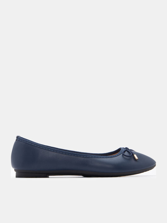Luigi Women's Pointed Toe Ballerina Shoes In Na...