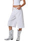 Women's Bermuda White Strass
