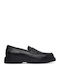 Δερμάτινα Ανδρικά Loafers σε Μαύρο Χρώμα