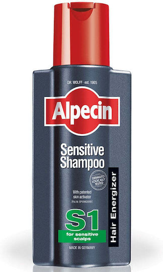 Alpecin Sensitive S1 Sampon Pentru Scalp Sensibil Împotriva Căderii Părului Pentru Scalp Sensibil Pentru Păr Fragil 250ml