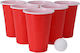 Set Beer Pong 24 Bucăți 12 Cupe Roșii + 12 Bile
