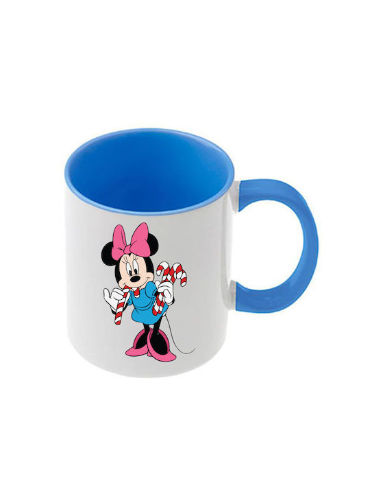 Κούπα Mickey Mouse Γαλάζια Λαβή Εσωτερικό