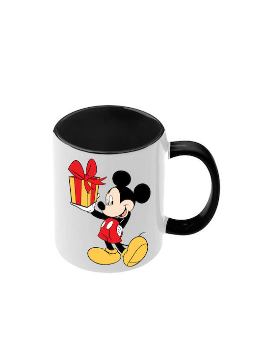 Κούπα Mickey Mouse Μαύρη Λαβή Εσωτερικό
