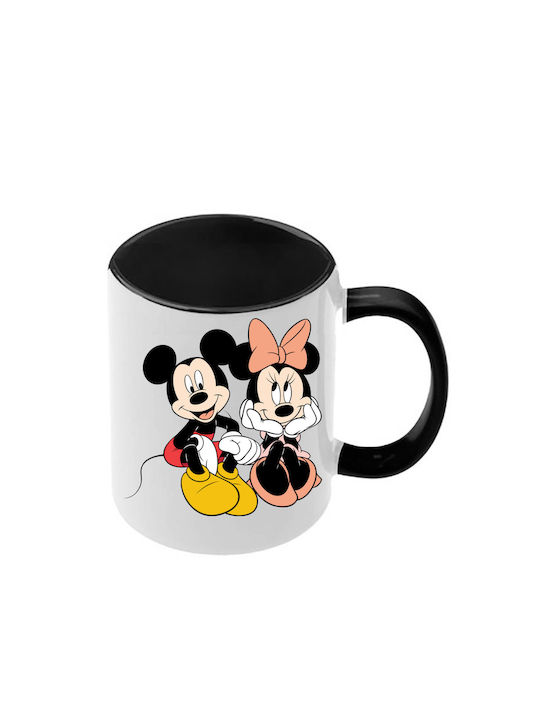 Κούπα Mickey Mouse Μαύρη Λαβή Εσωτερικό