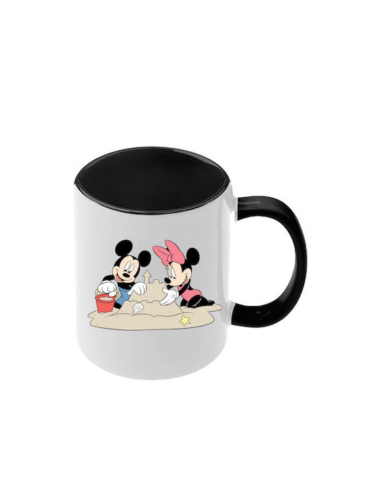 Κούπα Mickey Mouse Μαύρη Λαβή Εσωτερικό