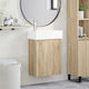 vidaXL Vanity Unit with Sink M45.5xD22.5xH84cm Brown