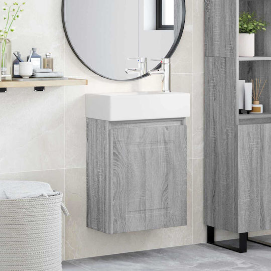 vidaXL Плот с Мивка М45.5xШ22.5xВ84см Сив