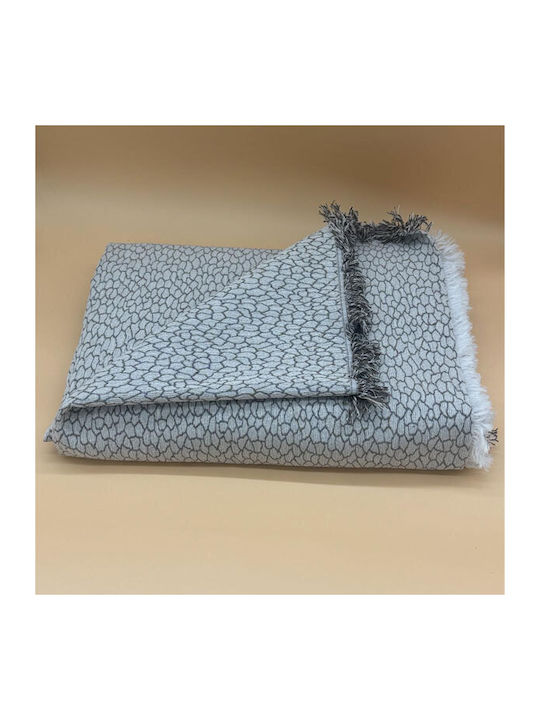 SpitiBazaar Ριχτάρι Πολυθρόνας Chenille 180x180εκ. Μπεζ