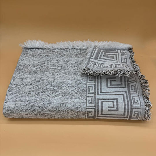 SpitiBazaar Фотьойл Throw Шенил 180x180см Бежов