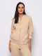 Damen Strickjacke Beige