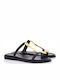 Damen Flache Sandalen Schwarz