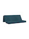 vidaXL Velvet Floor Pillow Blue 67x180cm