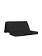 vidaXL Floor Pillow Black 67x140cm