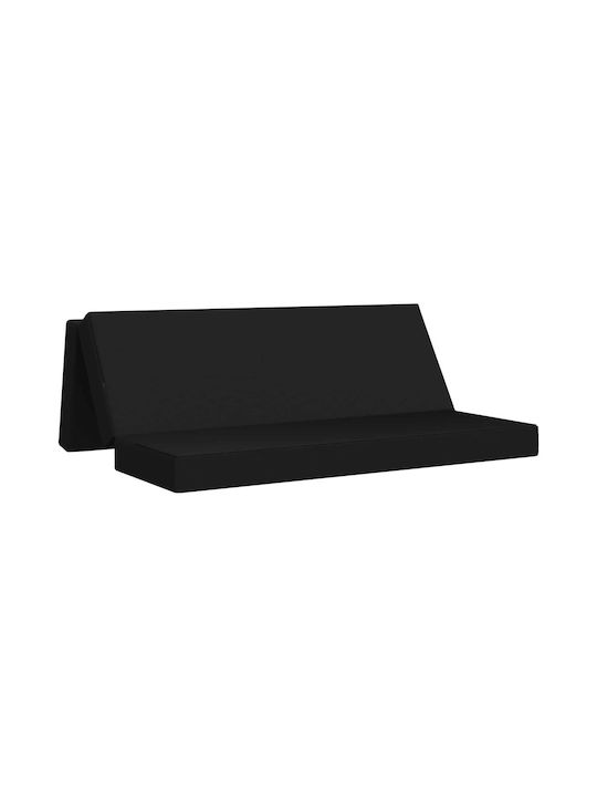 vidaXL Floor Pillow Black 67x200cm