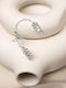 Σκουλαρίκι Ear Cuff Πέτρες Δεξί Ασημί Ασημί
