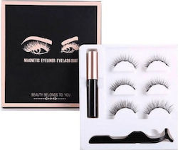 Magnetic Lashes Kit 3 Pairs Magnetic Eyeliner & Tweezer Magnetic Lashes Kit 3 Pairs Magnetic Eyeliner & Tweezer